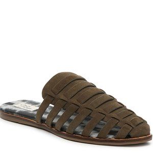 NWT-Crown Vintage Vaishali Mule-Army Green-Sz 10